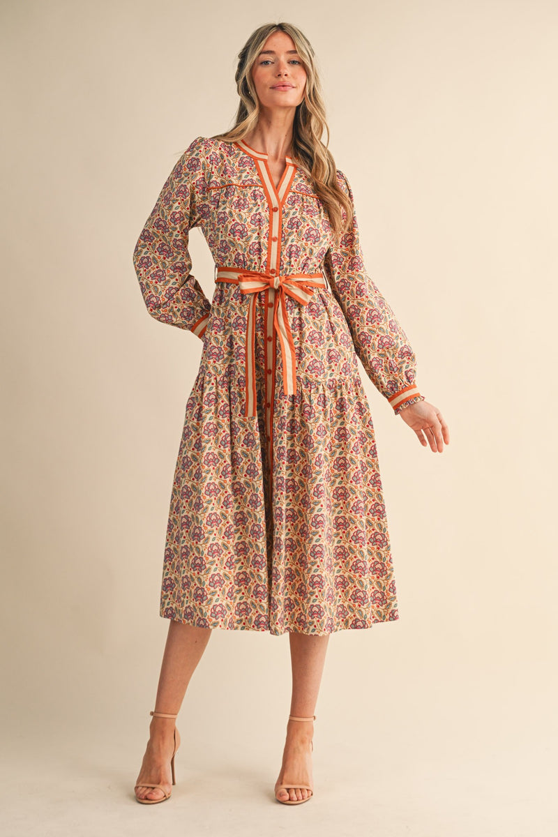 The Marigold Midi Dress – Veda Boutique