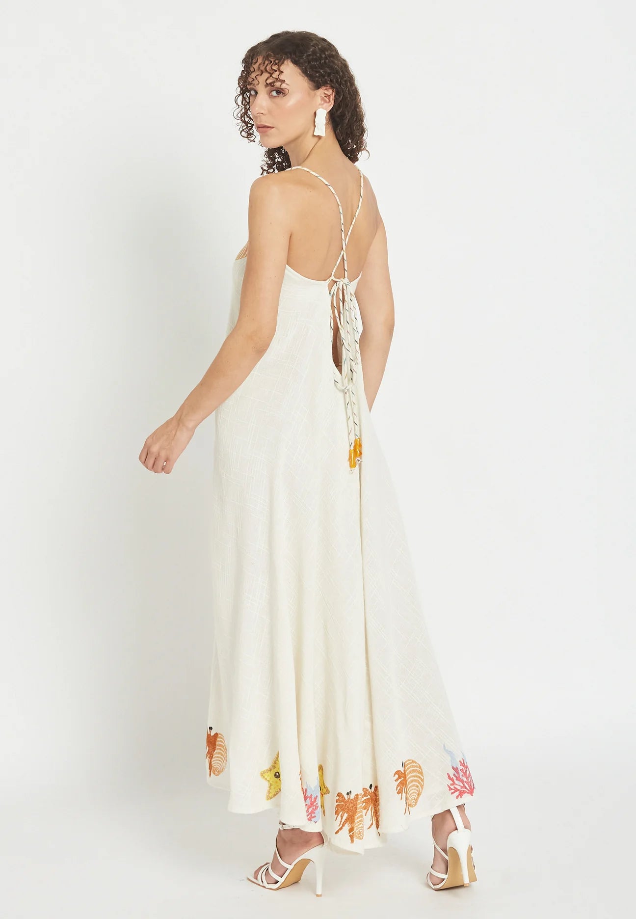 Coral Coast Midi Dress