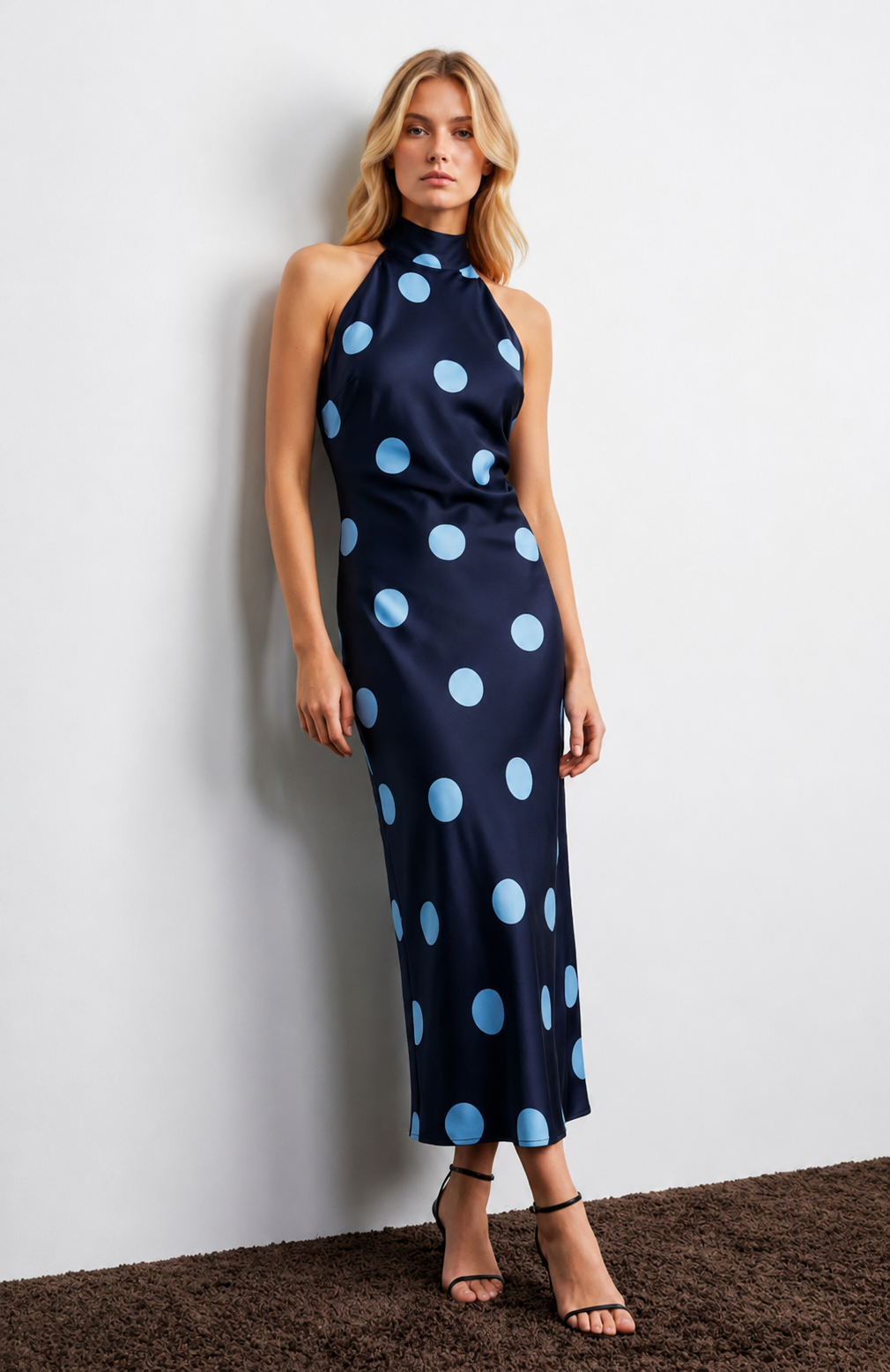 After Midnight Midi Polka Dot Dress