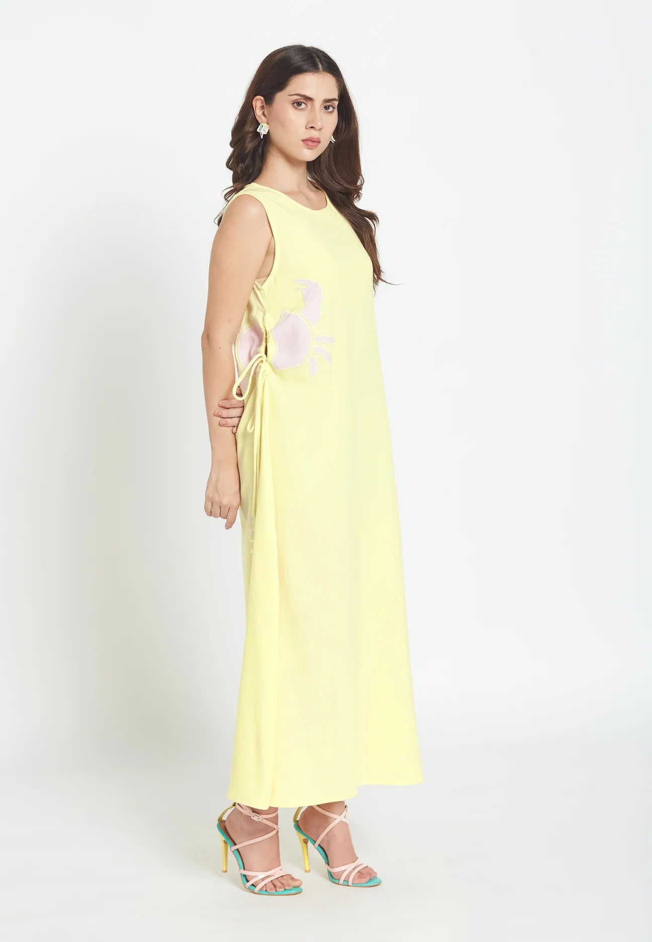 Coastal Crab Midi Dress
