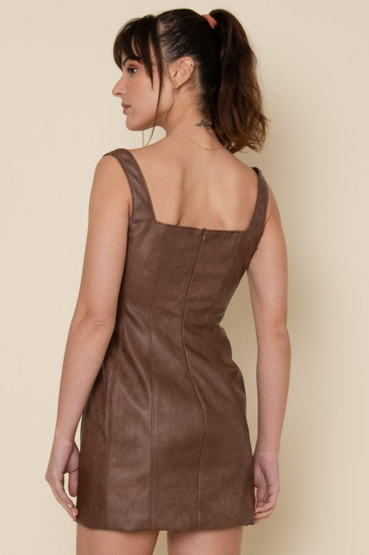 Saddle Chic Mini Dress