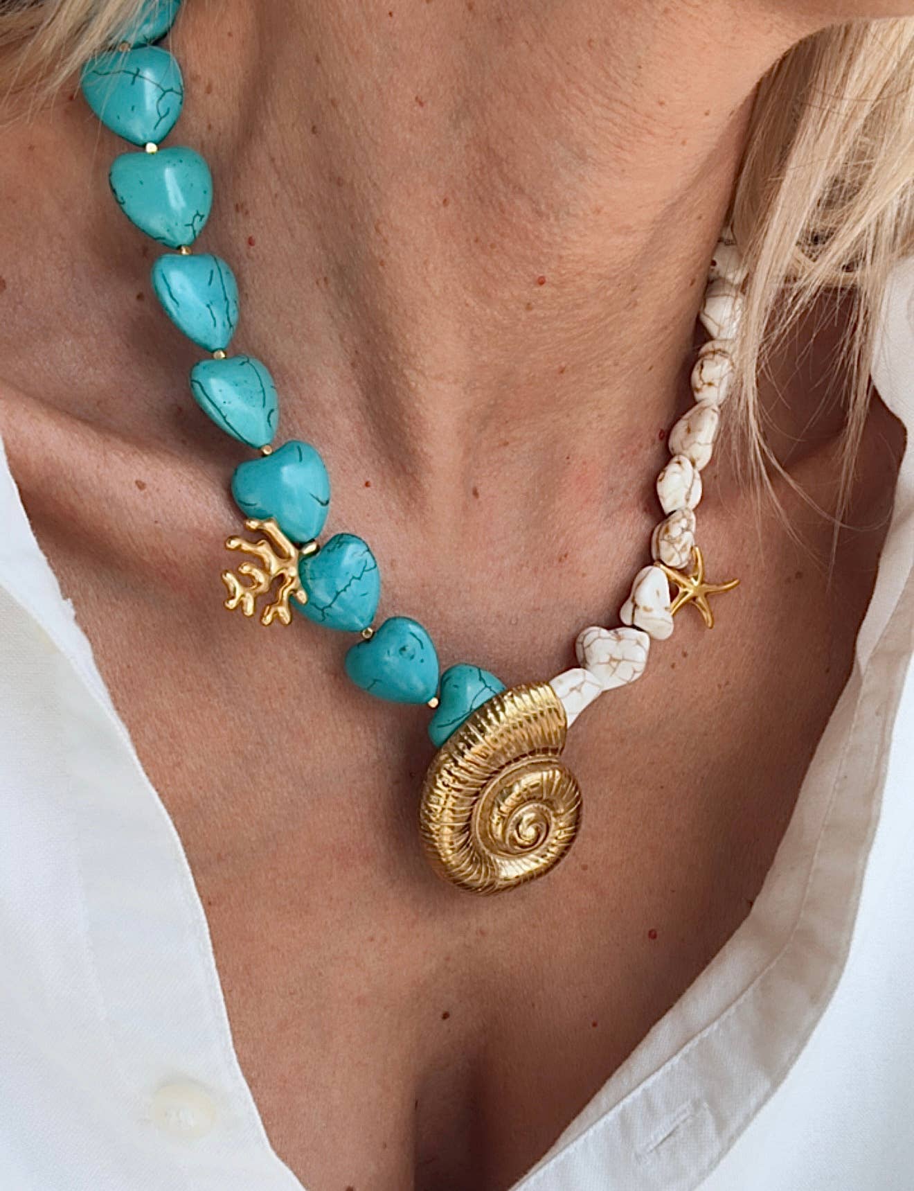 Seaside Treasure Statement Necklace