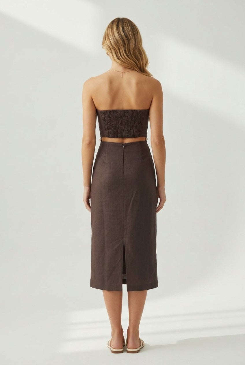 Mocha Muse Midi Dress