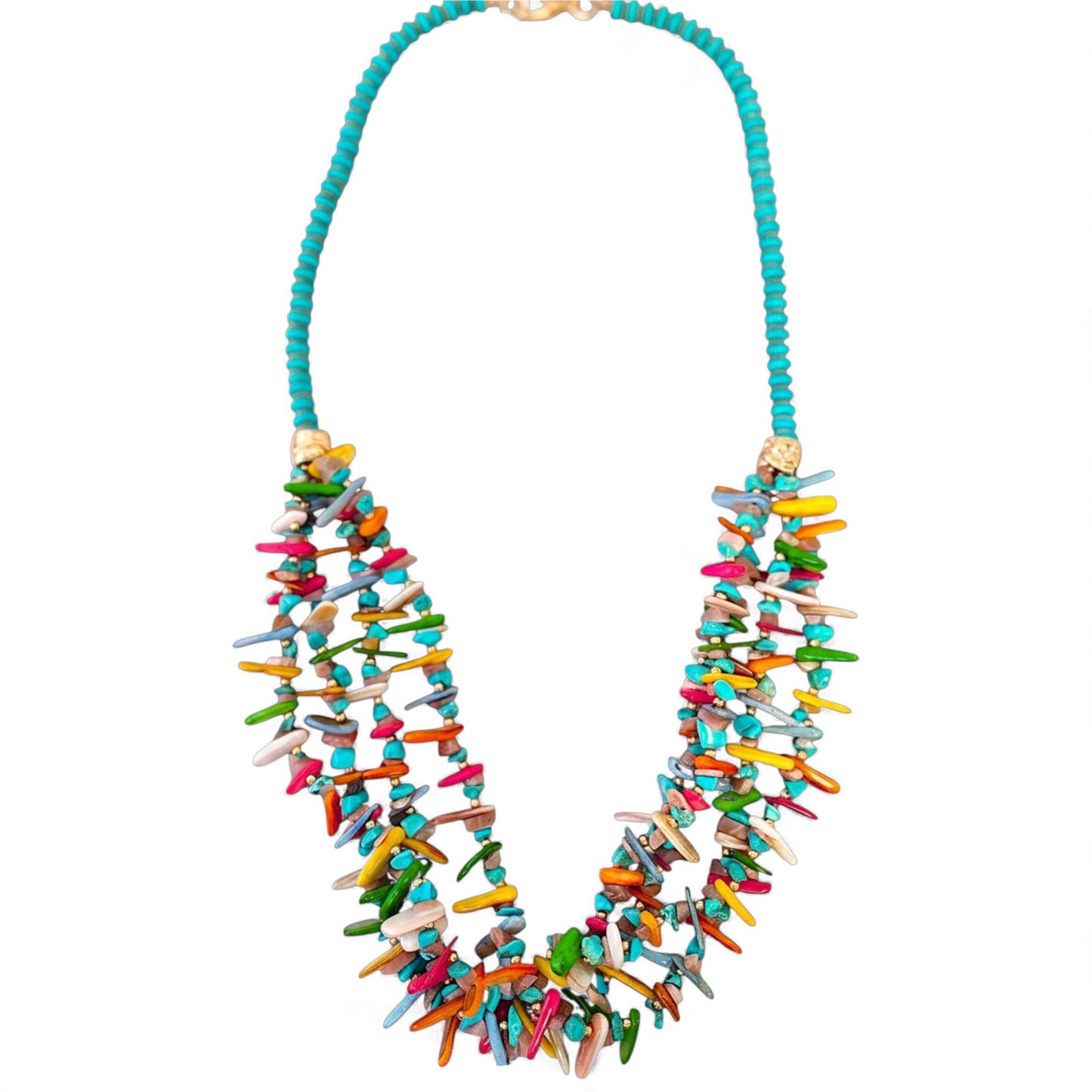 Rainbow Reef Statement Necklace