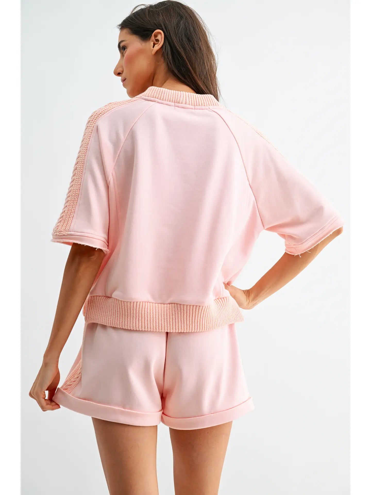 Blush & Braided Lounge Set (PRE-ORDER/AVAILABLE TO SHIP 6/15)
