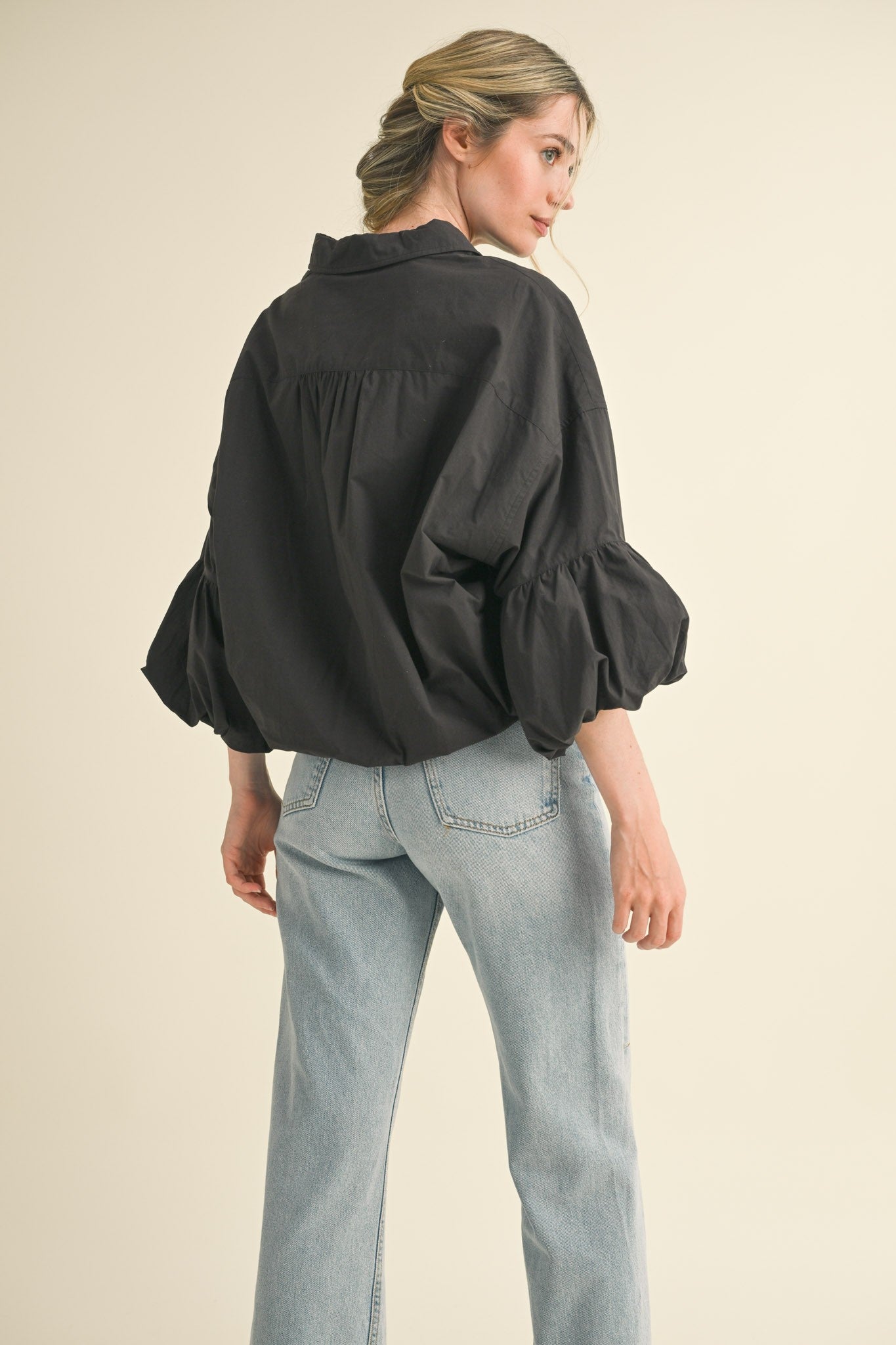 Betty Black Blouse