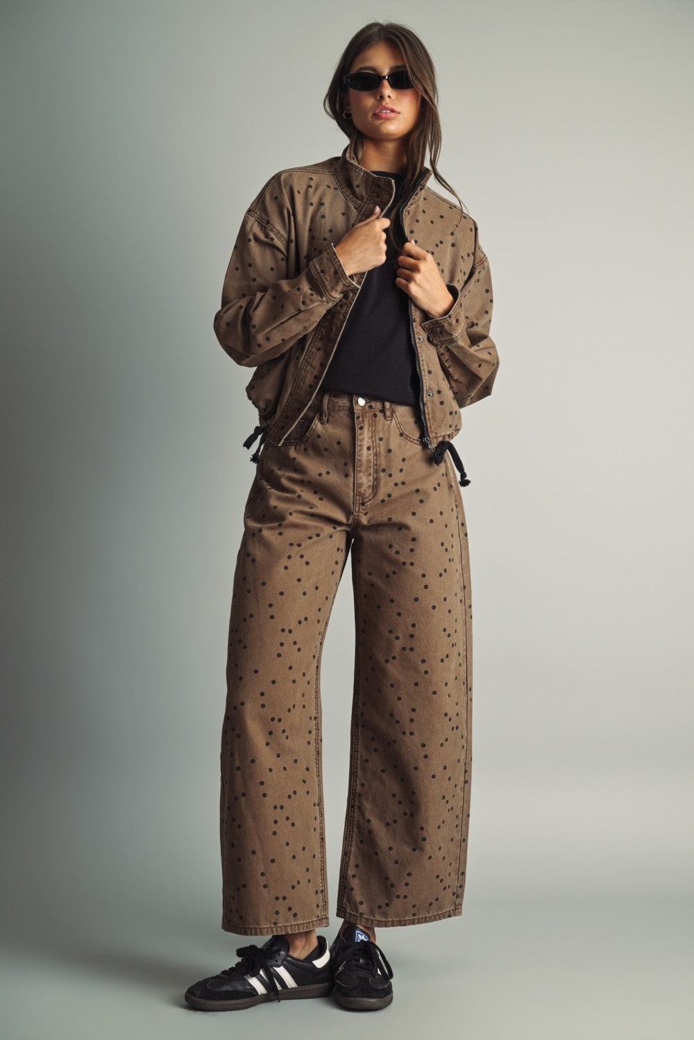 The Piper Polka Dot Barrel Pants (PRE-ORDER/AVAILABLE TO SHIP 9/18)