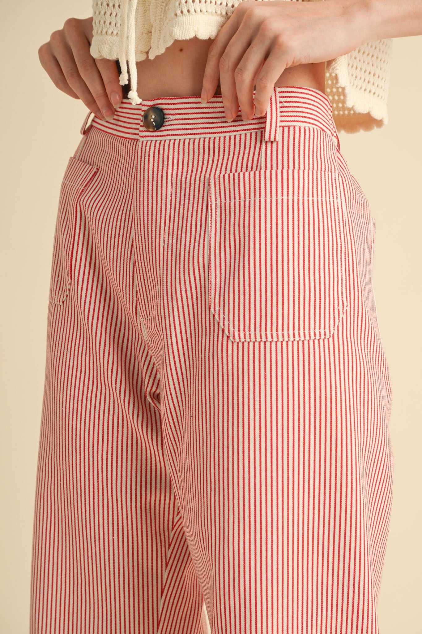 Jane Striped Wide Leg Pants