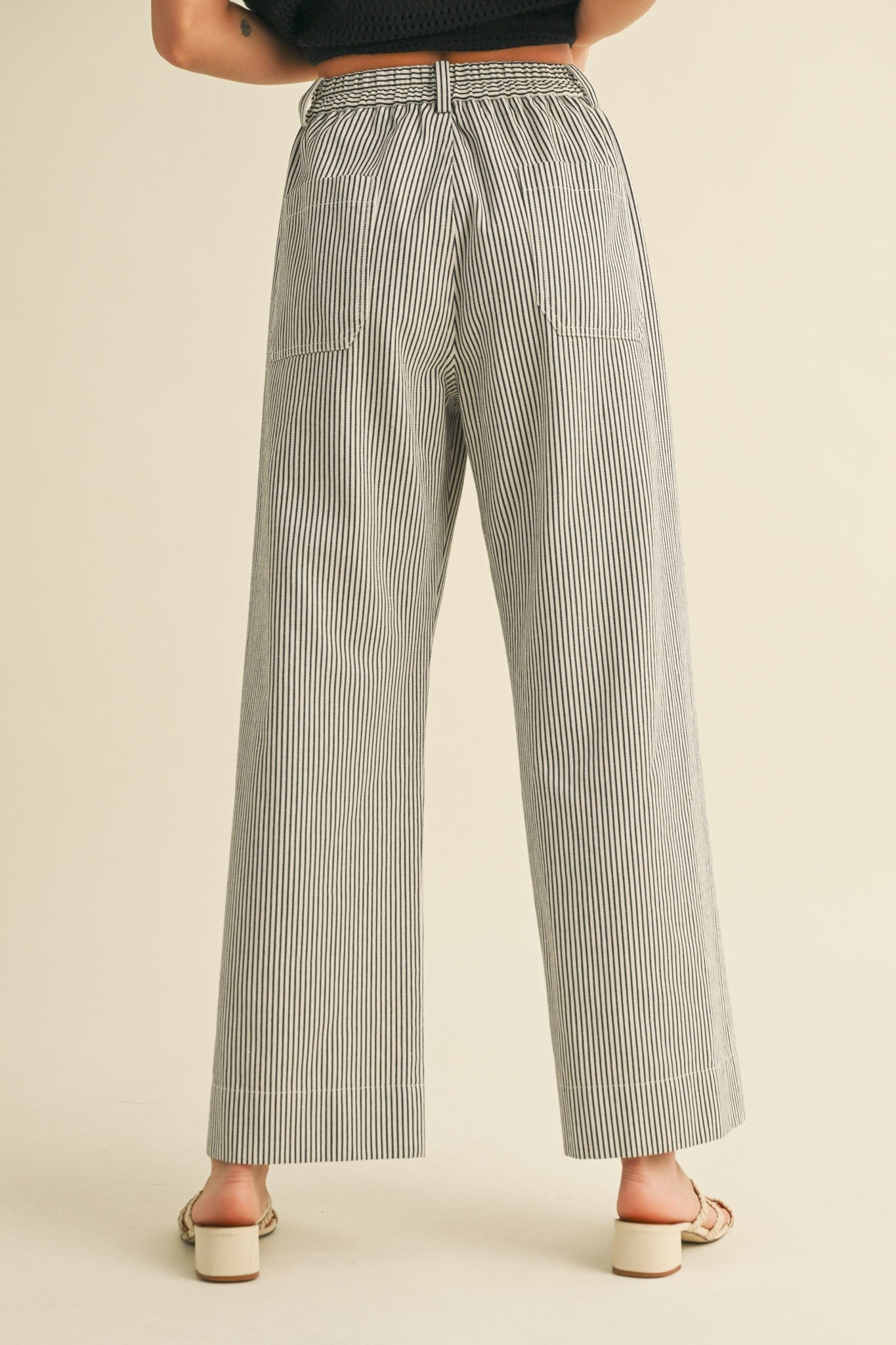 Jessica Striped Wide Leg Pants