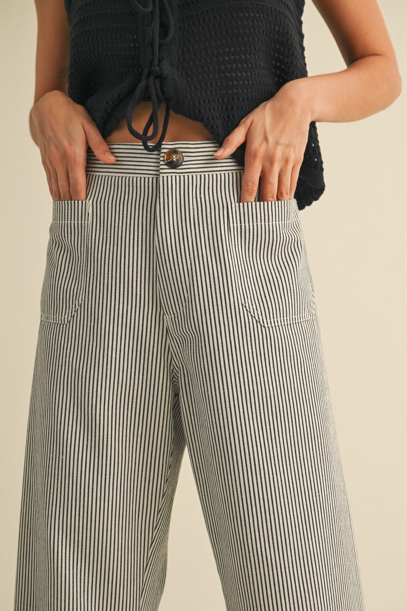 Jessica Striped Wide Leg Pants