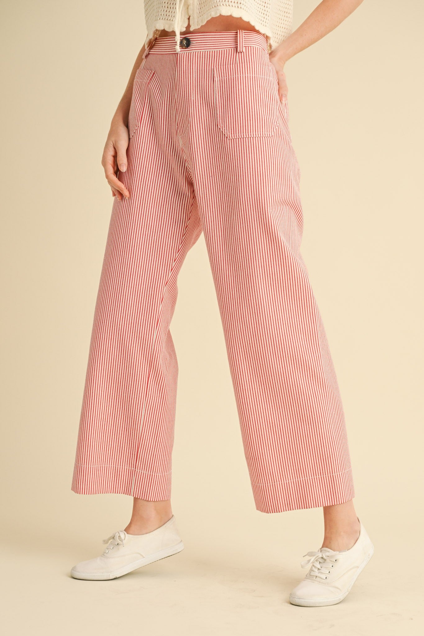 Jane Striped Wide Leg Pants