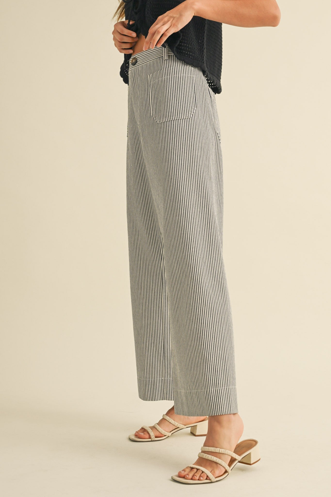 Jessica Striped Wide Leg Pants