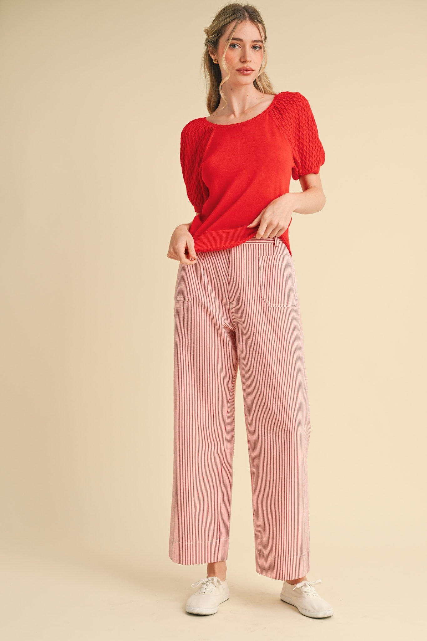 Jane Striped Wide Leg Pants