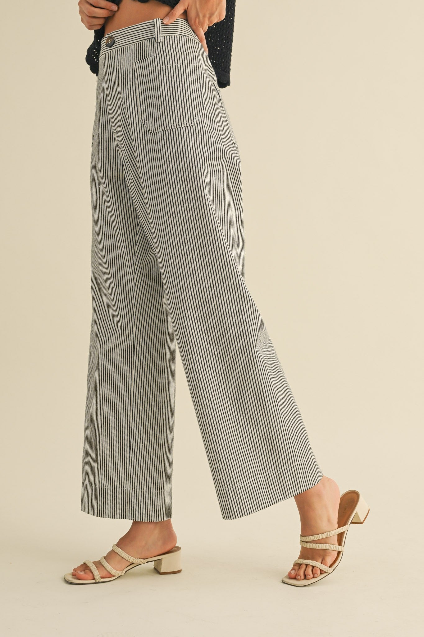 Jessica Striped Wide Leg Pants