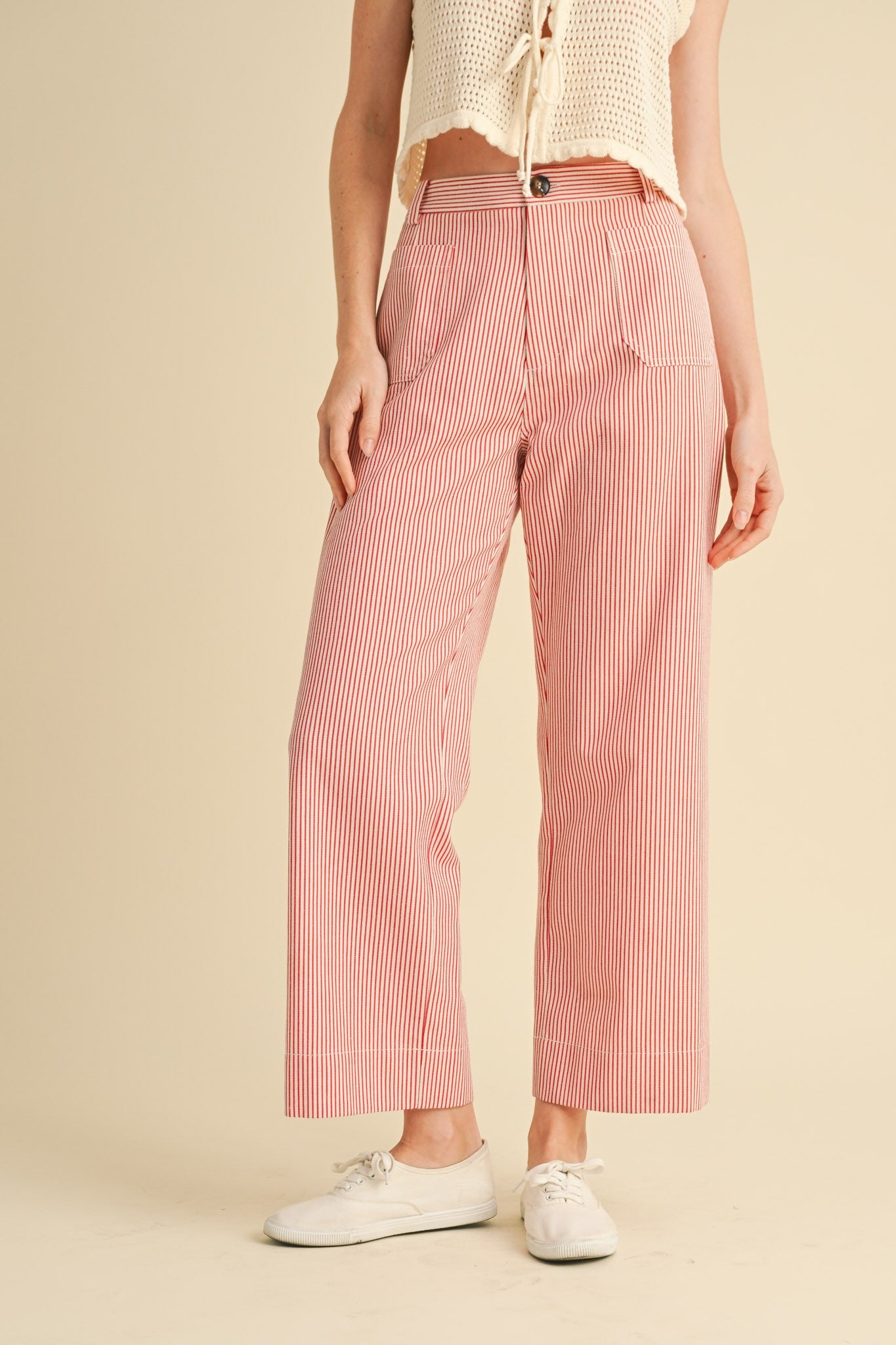 Jane Striped Wide Leg Pants