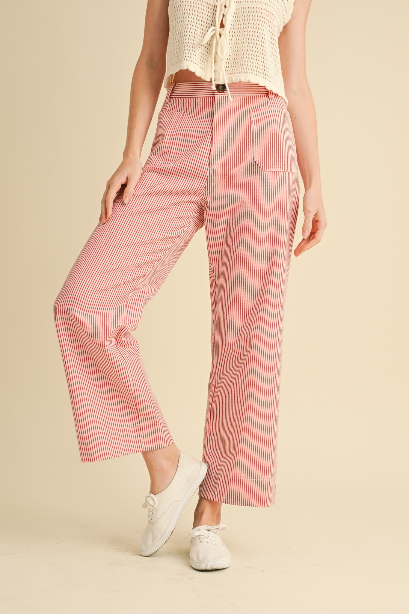 Jane Striped Wide Leg Pants
