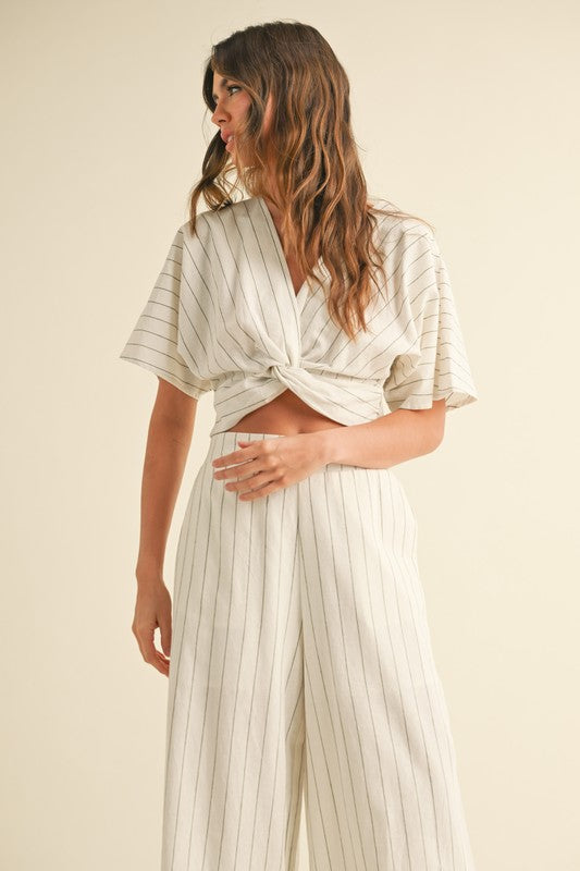 The Harbor Stripe Twist Top