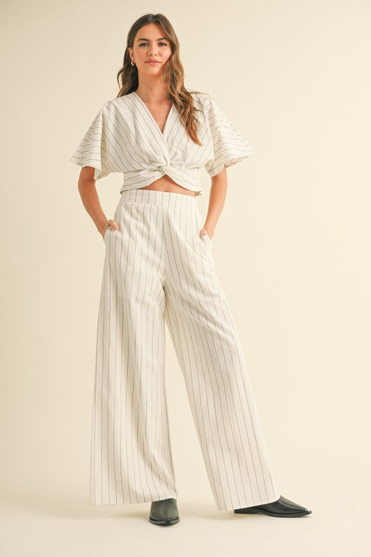 The Harbor Stripe Twist Top