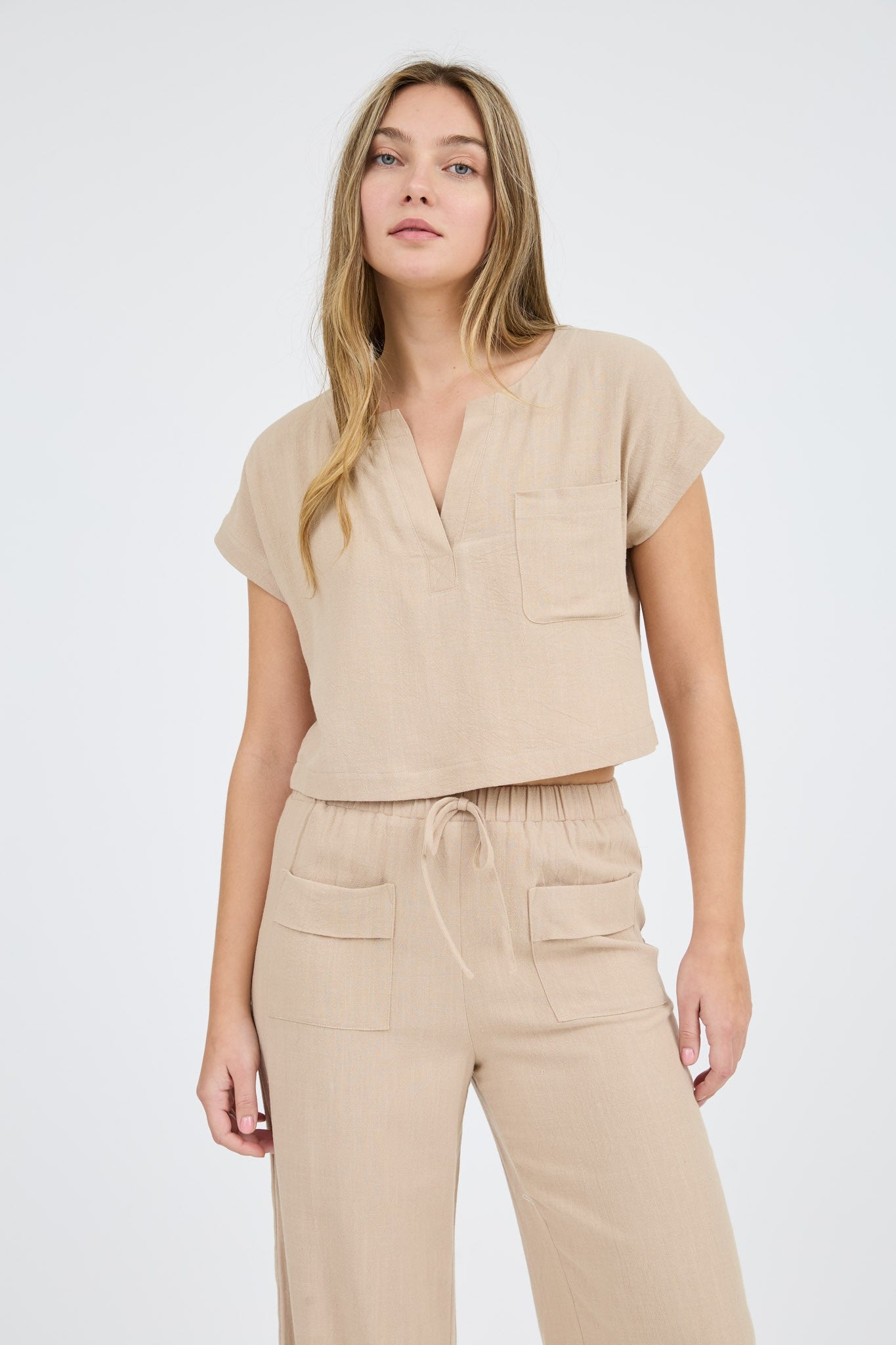 Sandy Cove Linen Top