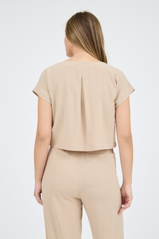 Sandy Cove Linen Top
