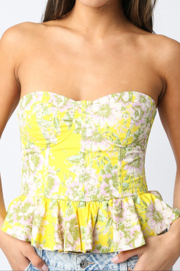 Wildflower Kiss Peplum Top