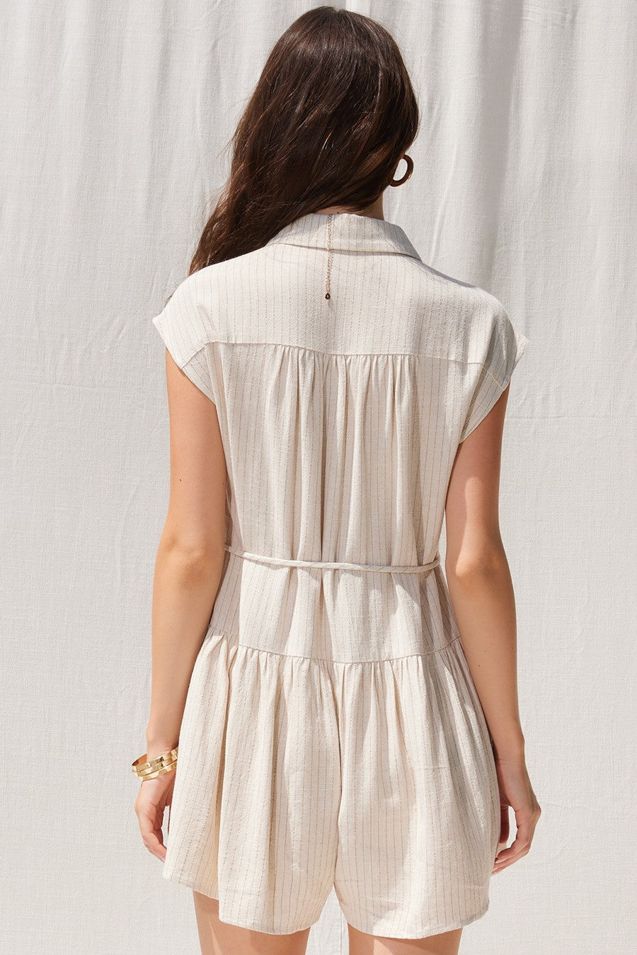 Sandy Shores Striped Romper