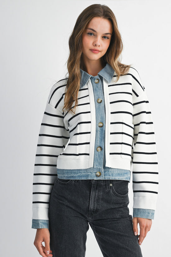 The Camden Stripe Denim Jacket