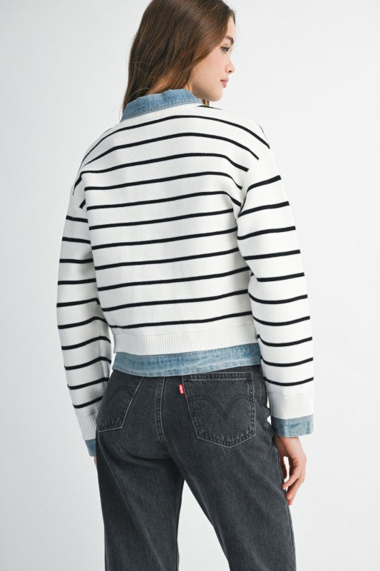 The Camden Stripe Denim Jacket