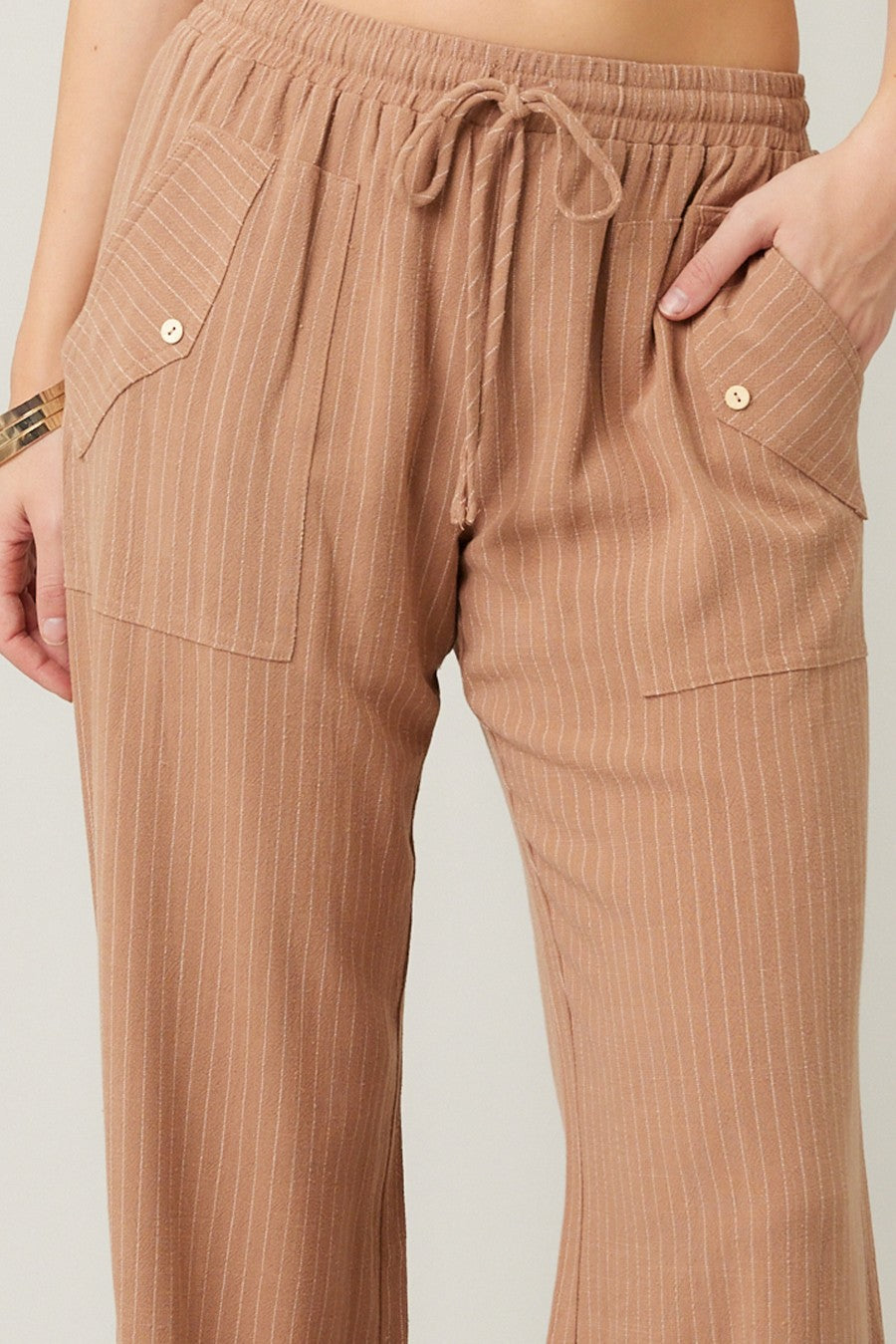 The Peyton Stripe Linen Pants