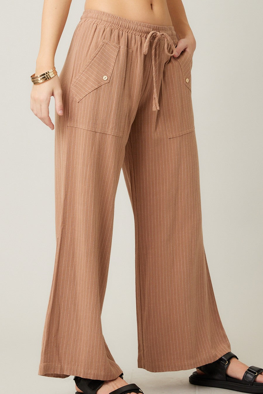 The Peyton Stripe Linen Pants