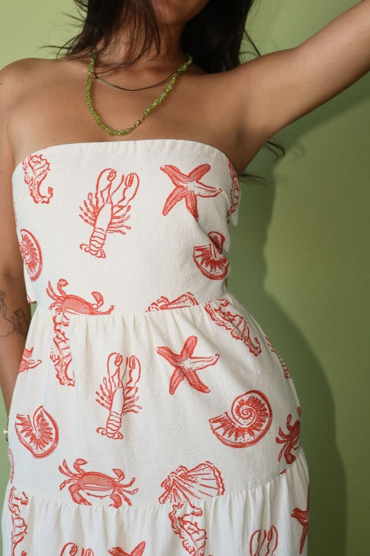 The Red Tide Midi Dress