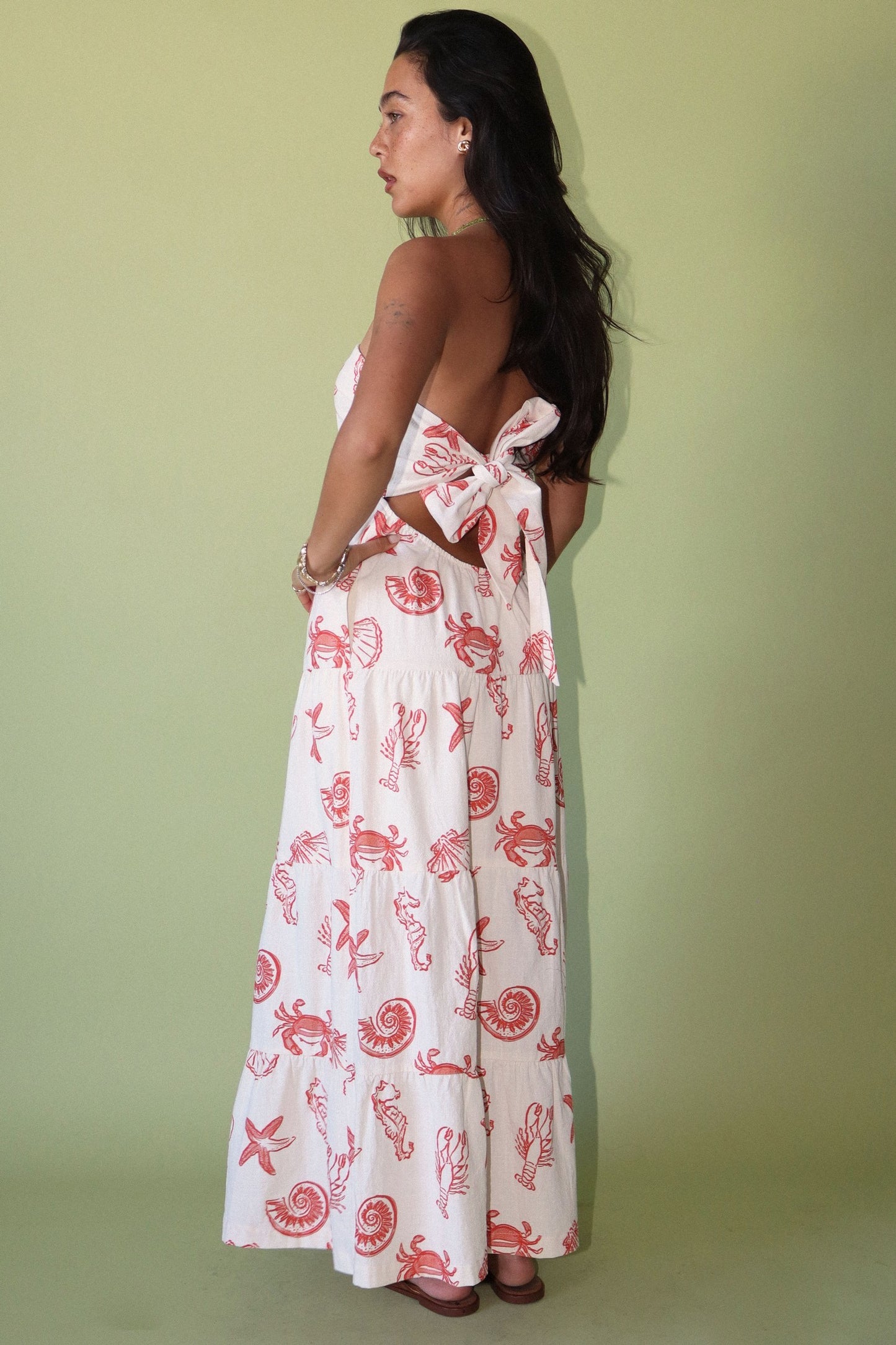 The Red Tide Midi Dress