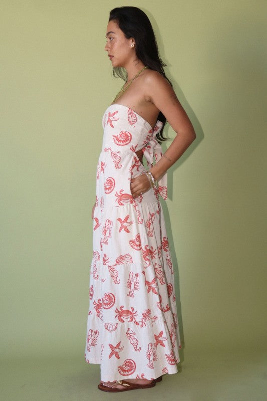 The Red Tide Midi Dress
