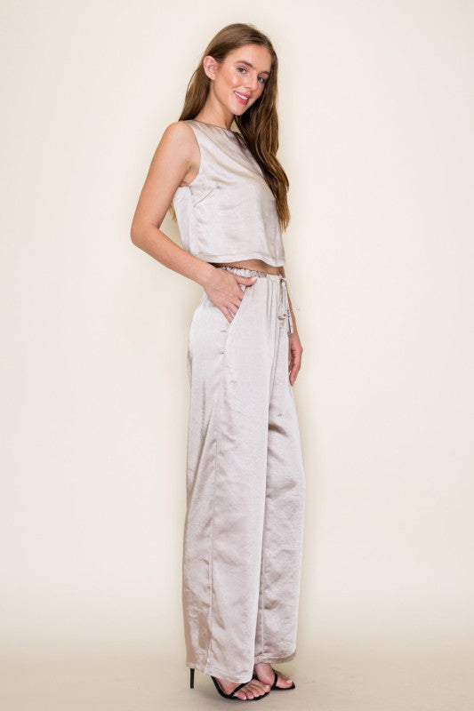 Satin Luxe Sleeveless Top
