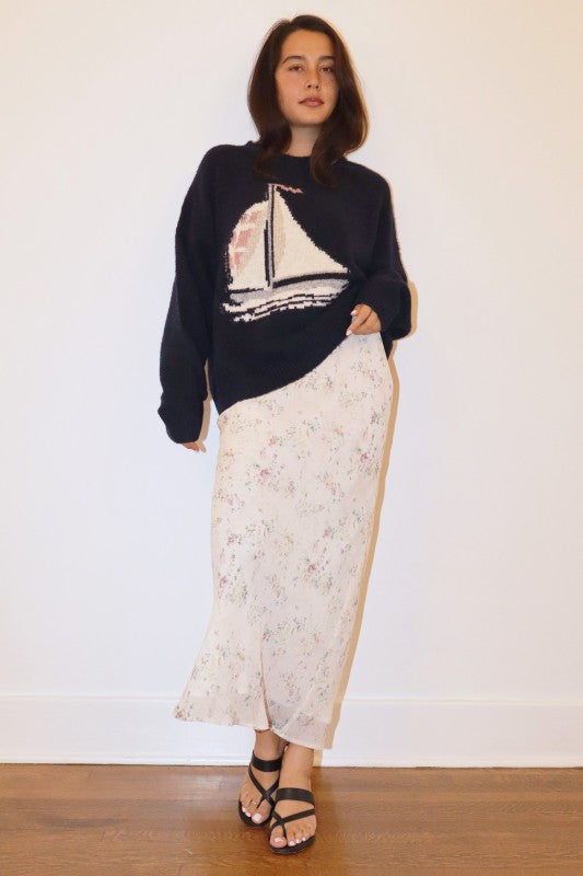Sail Away Sweater - Navy