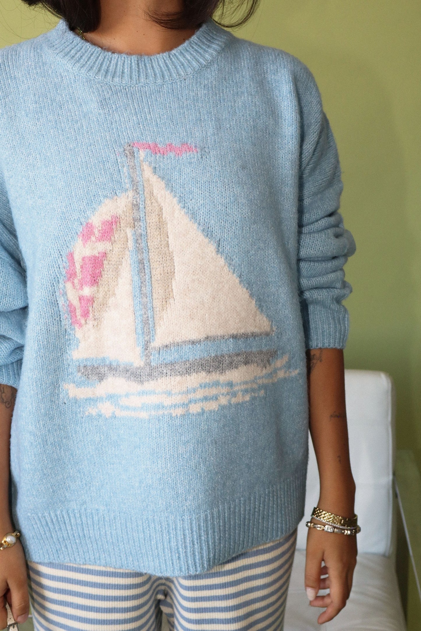 Sail Away Sweater - Blue