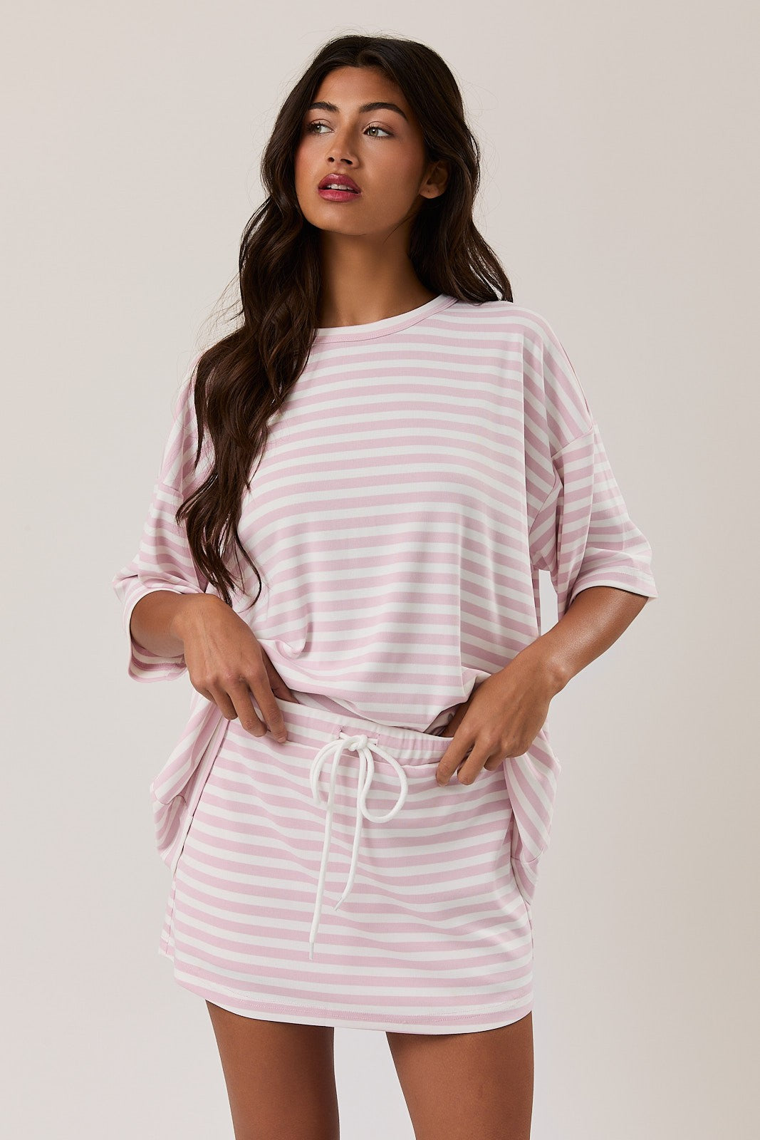 Pink Coastline Oversized Top