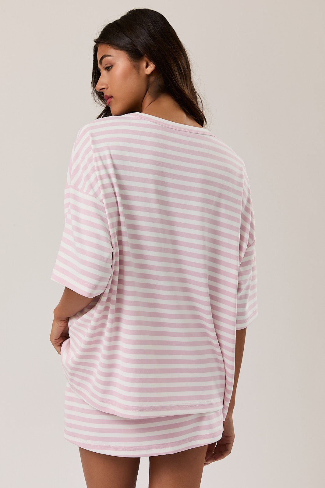 Pink Coastline Oversized Top
