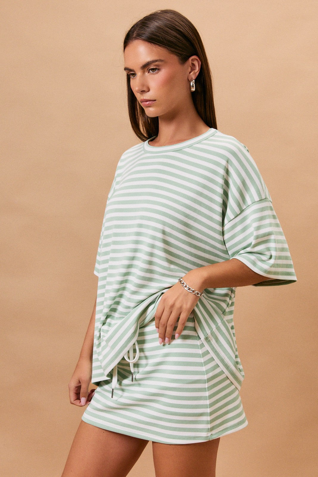 Sage Coastline Oversized Top