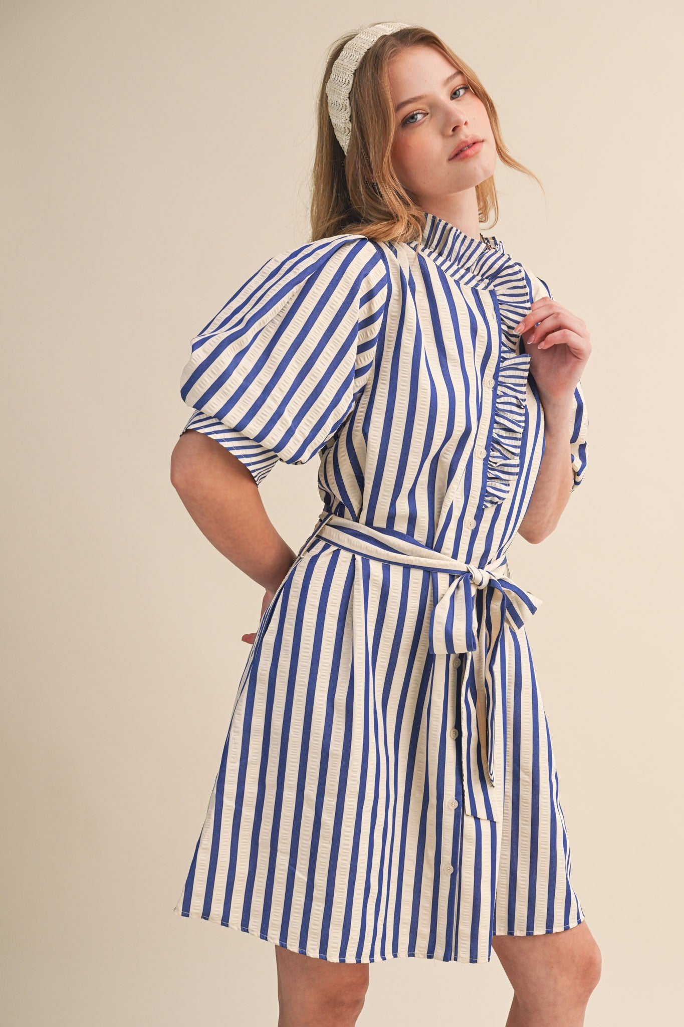 Nantucket Ruffle Mini Dress - PREORDER (AVAILABLE TO SHIP 7/3)
