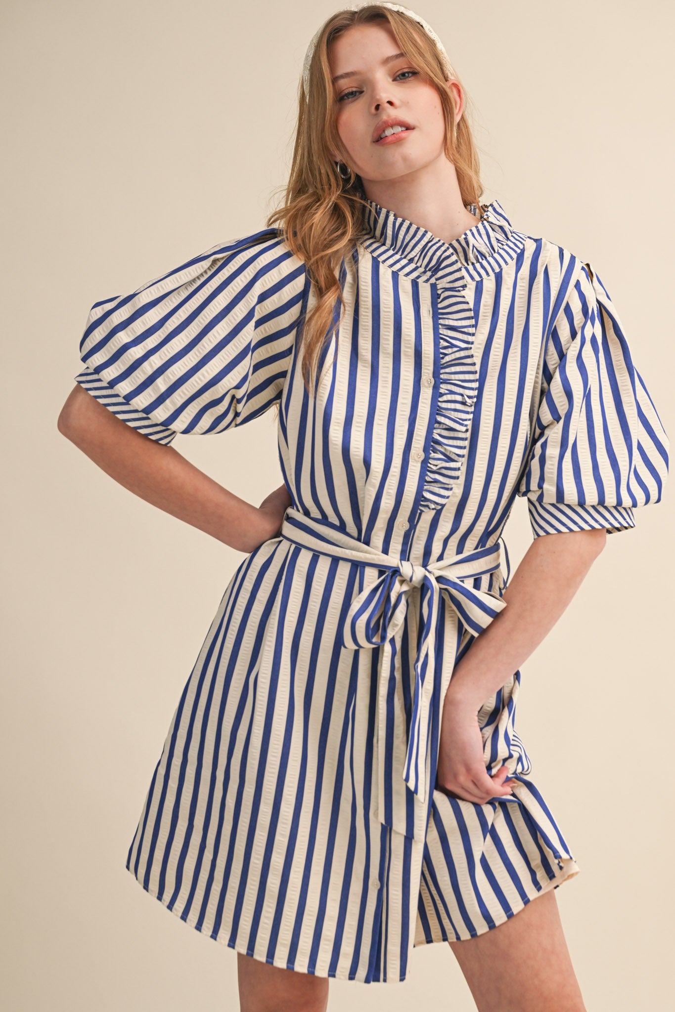 Nantucket Ruffle Mini Dress - PREORDER (AVAILABLE TO SHIP 7/3)