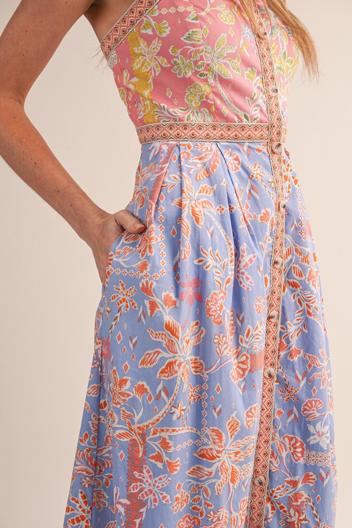 Sunset Garden Midi Dress