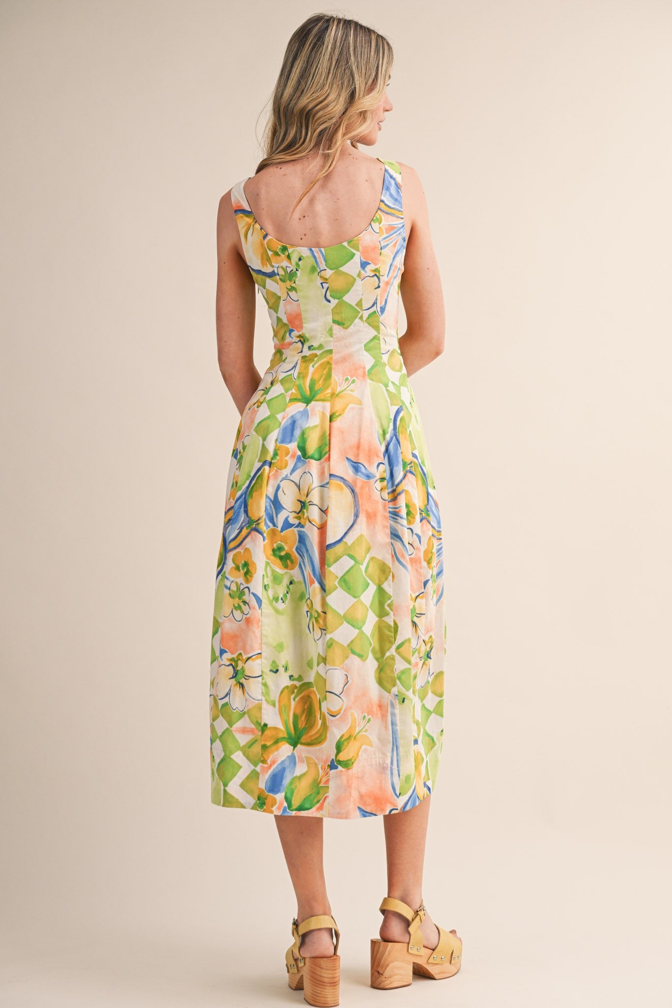 Citrus Coast Midi Dress