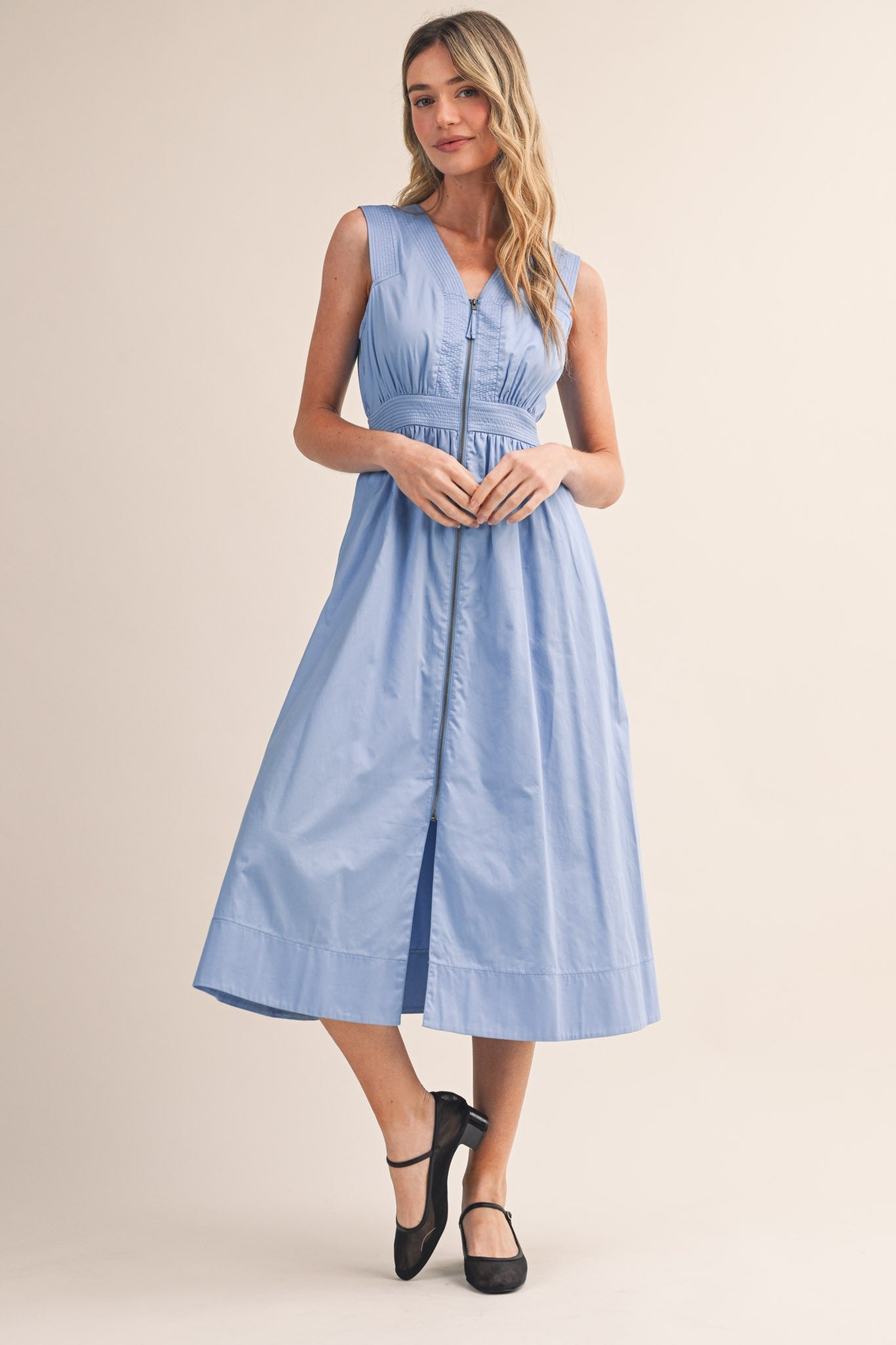 Blue Skies Midi Dress - PREORDER (AVAILABLE TO SHIP 7/3)
