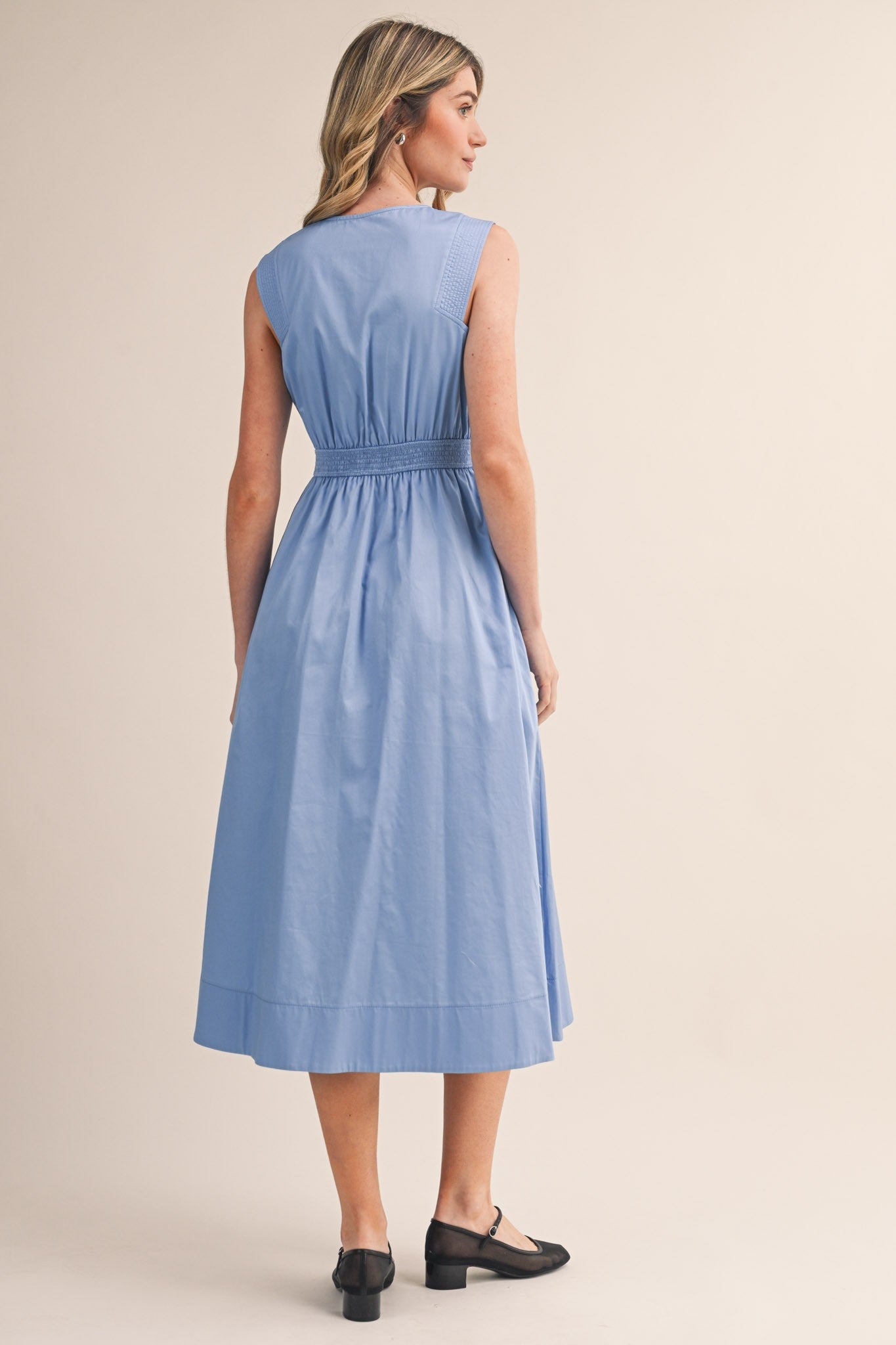 Blue Skies Midi Dress - PREORDER (AVAILABLE TO SHIP 7/3)
