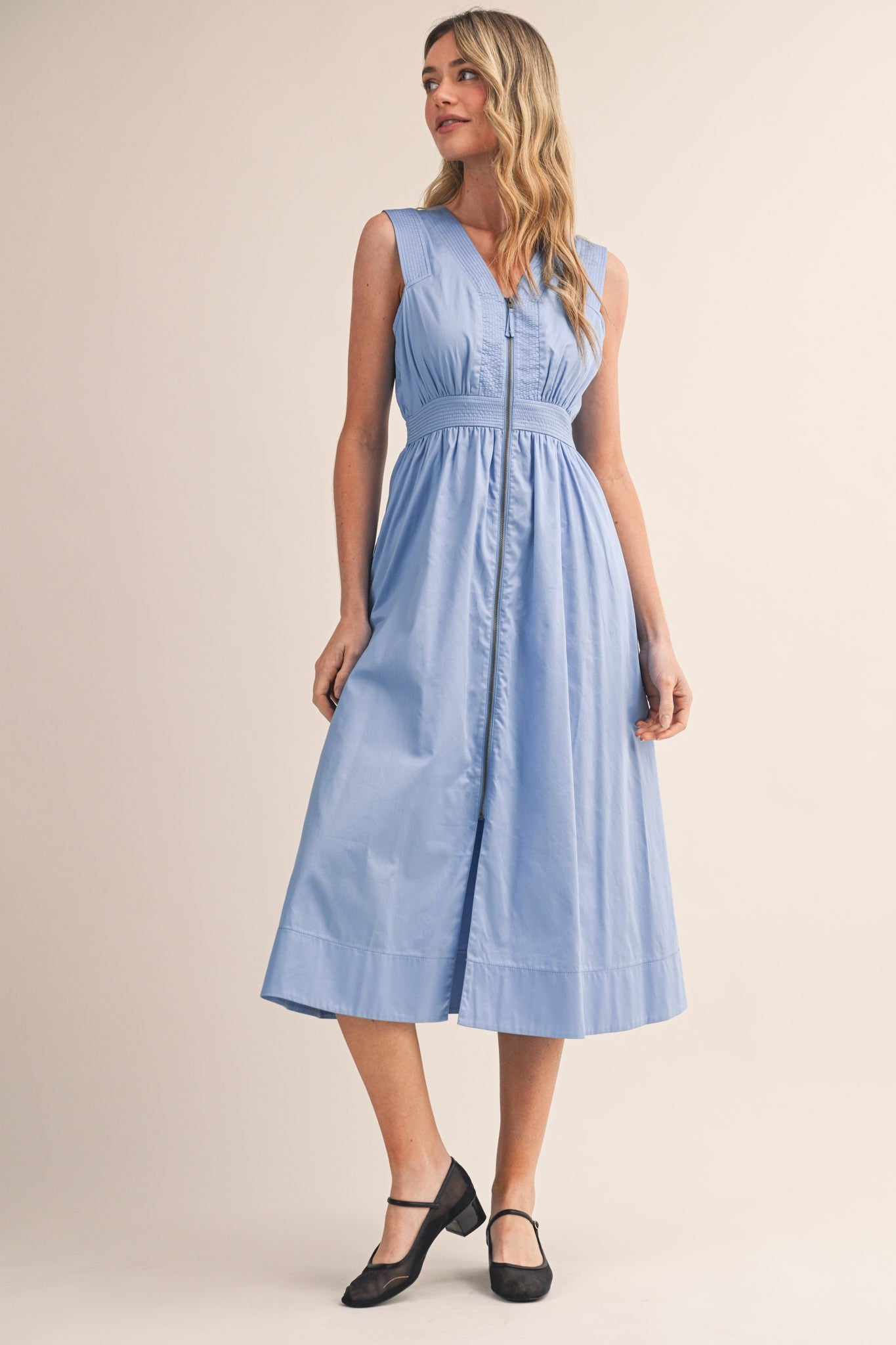 Blue Skies Midi Dress - PREORDER (AVAILABLE TO SHIP 7/3)
