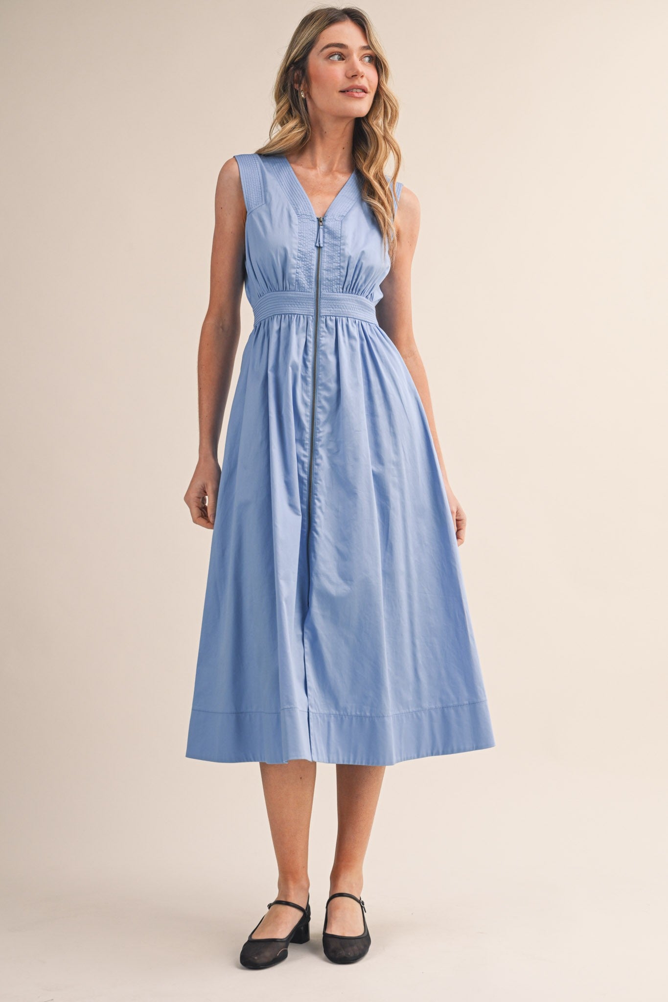 Blue Skies Midi Dress - PREORDER (AVAILABLE TO SHIP 7/3)