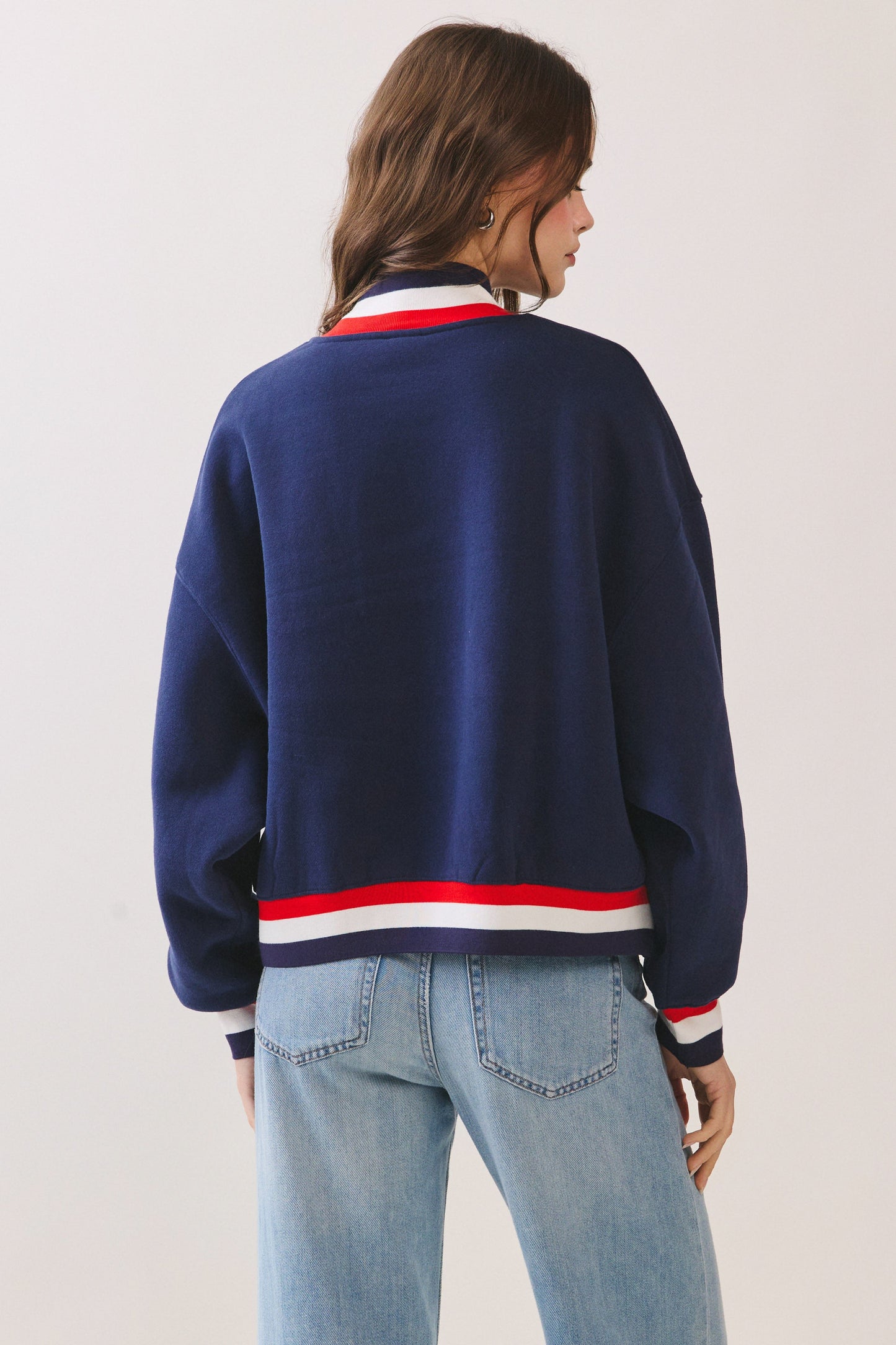 USA Varsity Sweatshirt - Navy