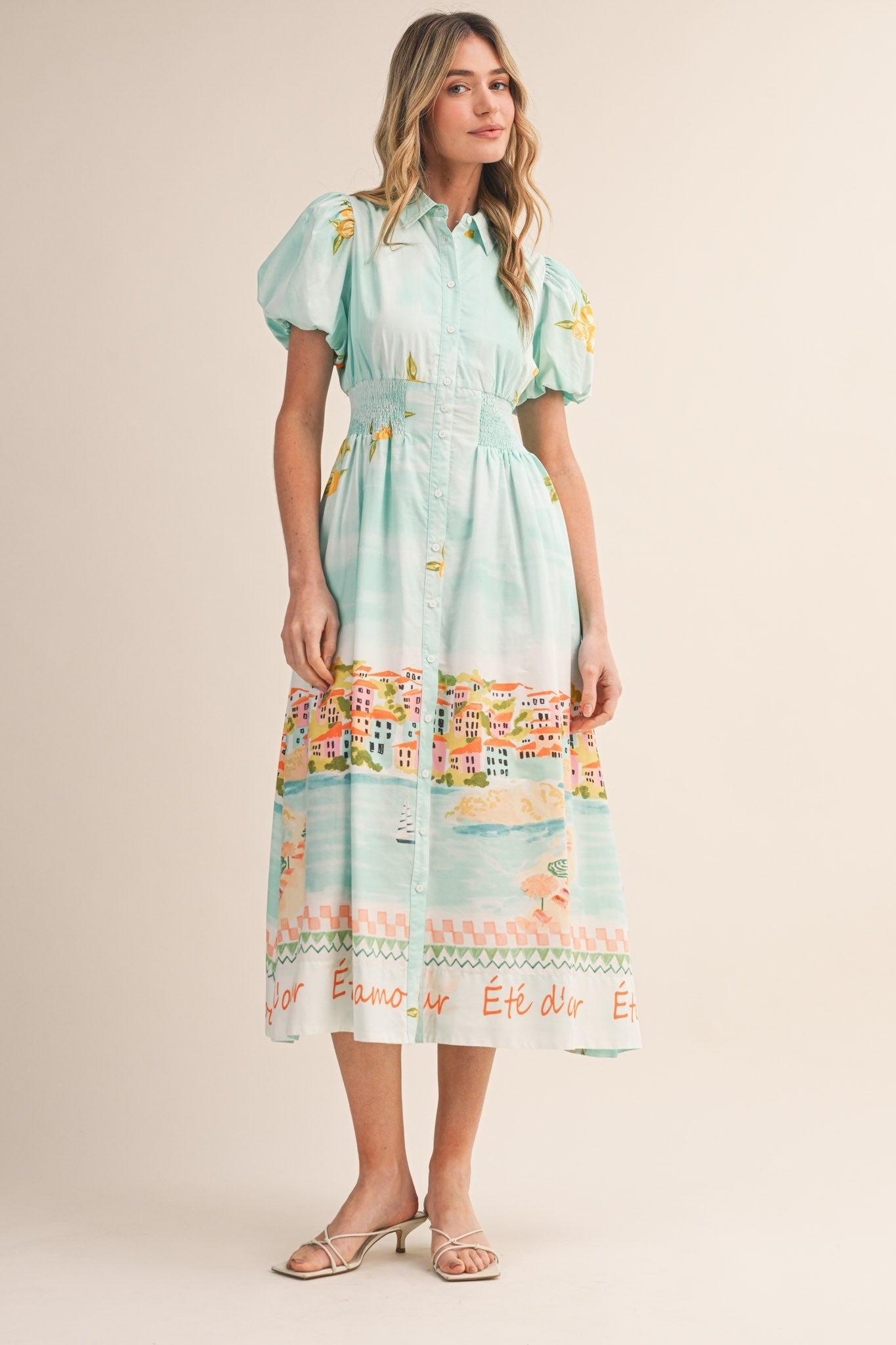 Capri Coast Midi Dress