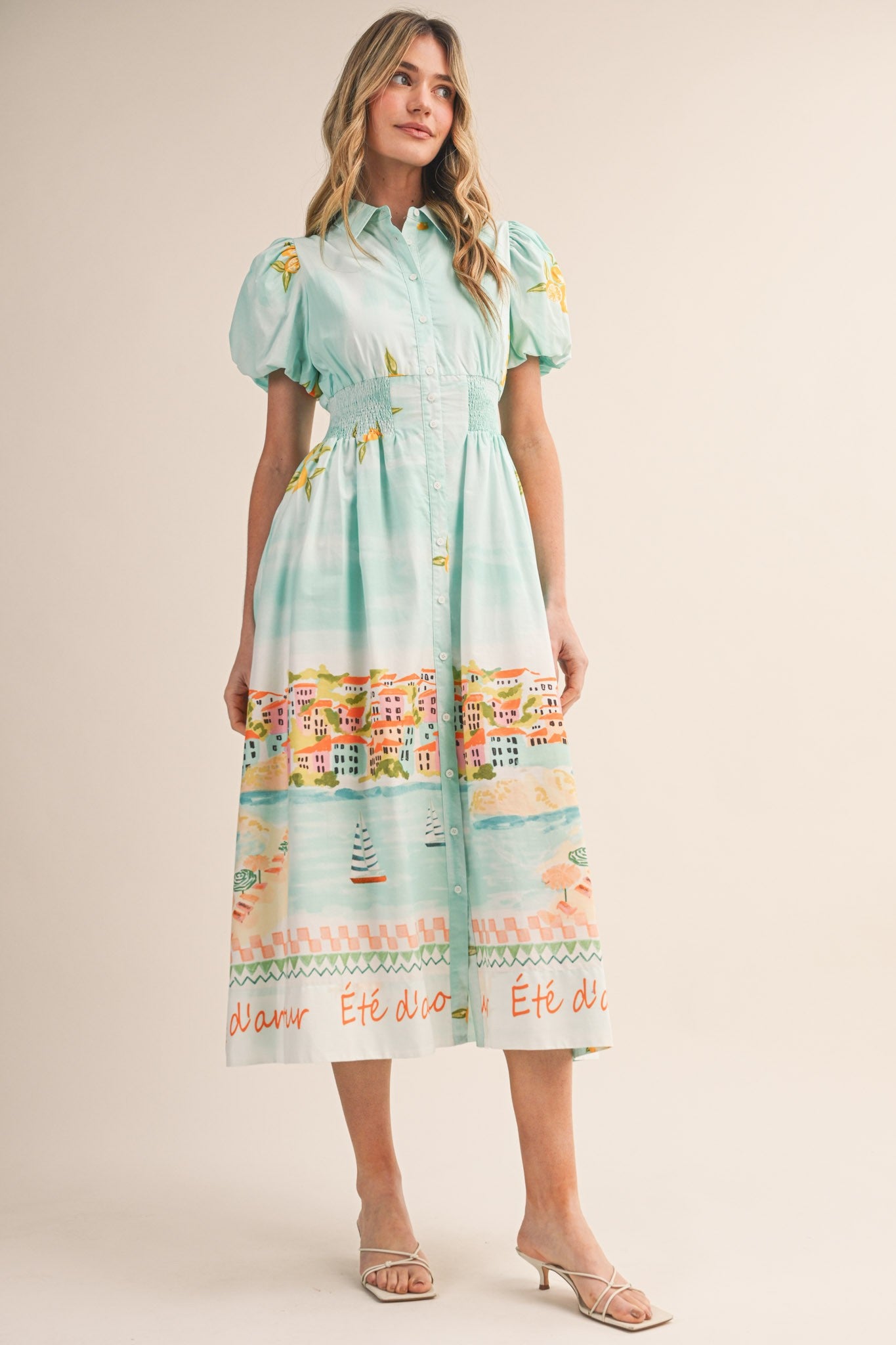 Capri Coast Midi Dress